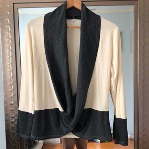 Cream and Grey Sweater